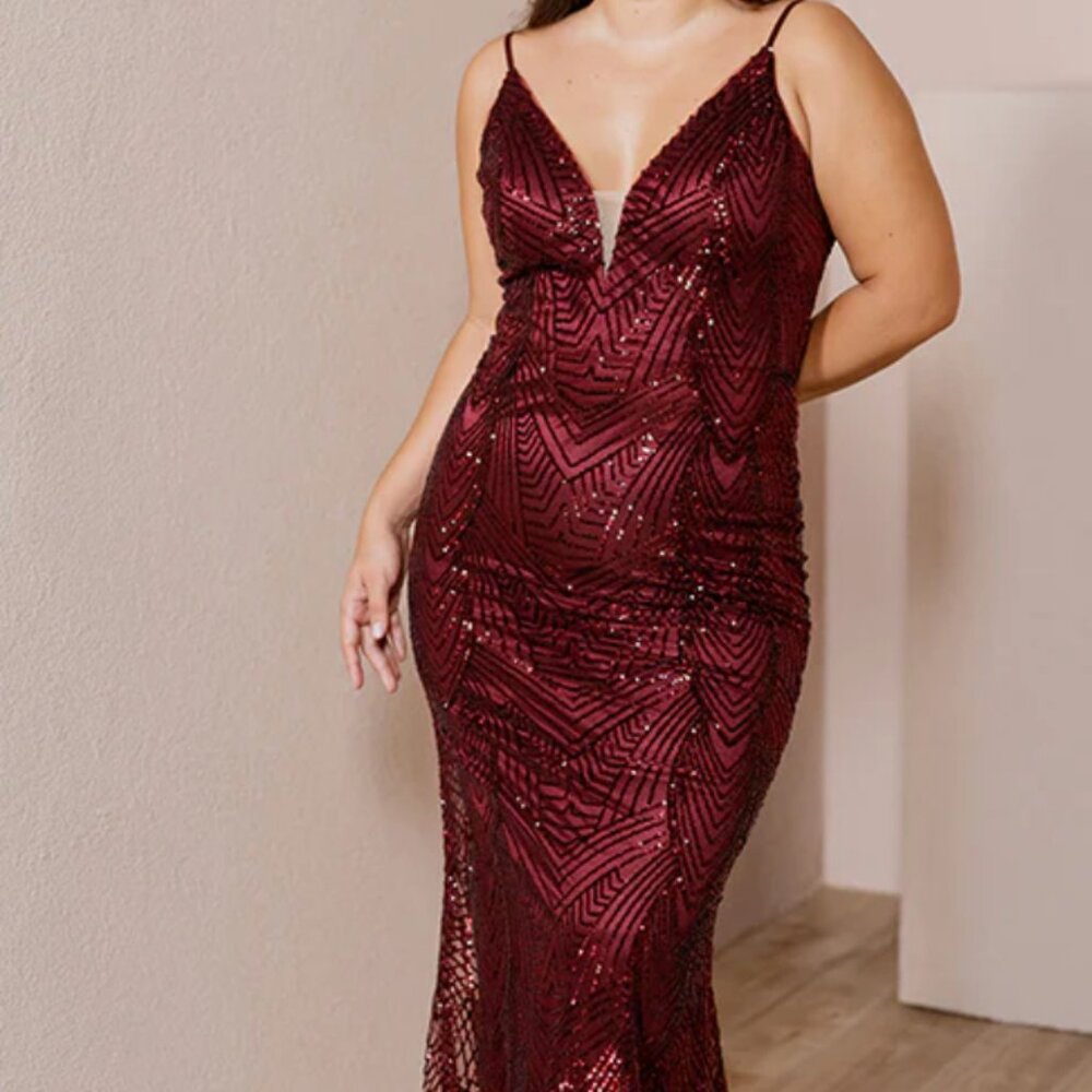 Revelry Camilla Geo Sequin Dress